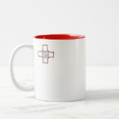 Tasse 2 Couleurs Drapeau de Malte (Gauche)
