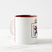 Tasse 2 Couleurs Drapeau de Mari El (Devant gauche)