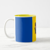 Tasse 2 Couleurs Drapeau de Moldova (Gauche)