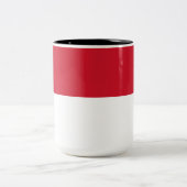 Tasse 2 Couleurs Drapeau de Monaco (Centre)