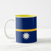 Tasse 2 Couleurs Drapeau de Nauru (Gauche)