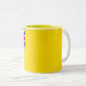 Tasse 2 Couleurs Drapeau de Niue (Devant droit)