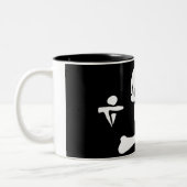 Tasse 2 Couleurs Drapeau de pirate authentique de capot de Stede (Gauche)