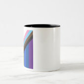 Tasse 2 Couleurs Drapeau de progrès de fierté (Centre)
