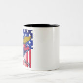 Tasse 2 Couleurs Drapeau de Rhode Island USA (Centre)