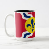 Tasse 2 Couleurs Drapeau de Saint-Louis (Missouri) (Gauche)
