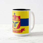 Tasse 2 Couleurs Drapeau de Saint Paul (Minnesota) (Devant droit)