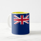 Tasse 2 Couleurs Drapeau de Sainte-Hélène (Devant gauche)