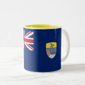 Tasse 2 Couleurs Drapeau de Sainte-Hélène (Devant droit)