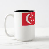 Tasse 2 Couleurs Drapeau de Singapour (Gauche)