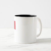 Tasse 2 Couleurs Drapeau de Singapour (Devant droit)