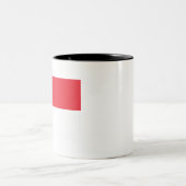 Tasse 2 Couleurs Drapeau de Singapour (Centre)
