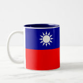 Tasse 2 Couleurs Drapeau de Taïwan (Gauche)