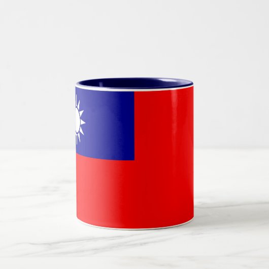 Tasse 2 Couleurs Drapeau de Taïwan (Centre)