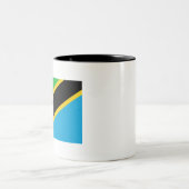 Tasse 2 Couleurs Drapeau de Tanzanie (Centre)