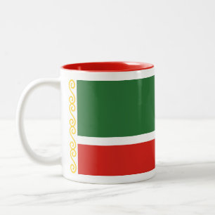 Tasse 2 Couleurs Drapeau de Tchétchénie