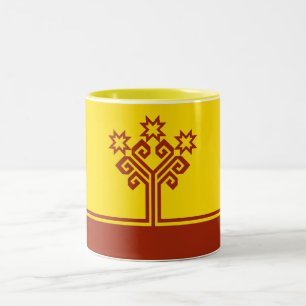 Tasse 2 Couleurs Drapeau de Tchouvachie