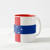 Tasse 2 Couleurs Drapeau des Antilles Pays-Bas (Devant droit)