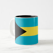 Tasse 2 Couleurs Drapeau des Bahamas (Devant gauche)