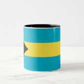 Tasse 2 Couleurs Drapeau des Bahamas (Centre)