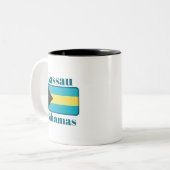 Tasse 2 Couleurs Drapeau des Bahamas de Nassau (Devant gauche)