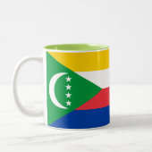 Tasse 2 Couleurs Drapeau des Comores (Gauche)