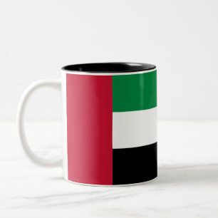 Tasse 2 Couleurs Drapeau des Émirats arabes unis