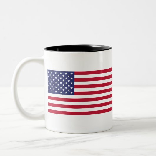 Tasse 2 Couleurs Drapeau des États-Unis d'Amérique (Gauche)