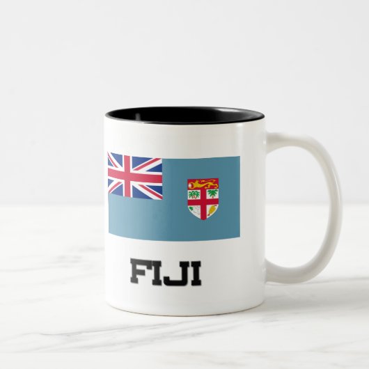 Tasse 2 Couleurs Drapeau des Fidji (Droit)