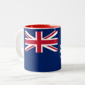 Tasse 2 Couleurs Drapeau des îles Cook (Devant gauche)