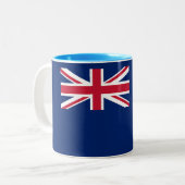 Tasse 2 Couleurs Drapeau des îles Falkland (Devant gauche)