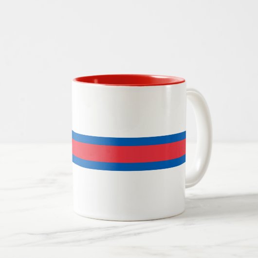 Tasse 2 Couleurs Drapeau des îles Féroé (Devant droit)