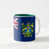 Tasse 2 Couleurs Drapeau des îles Pitcairn (Devant droit)