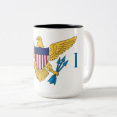 Tasse 2 Couleurs Drapeau des îles Vierges américaines (Devant droit)
