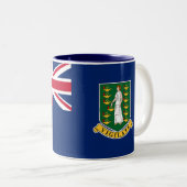 Tasse 2 Couleurs Drapeau des îles Vierges britanniques (Devant droit)