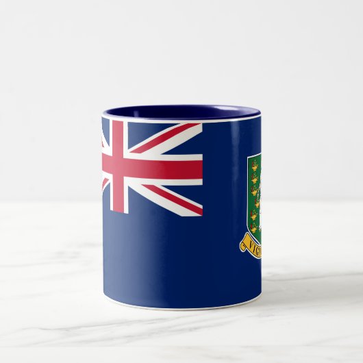 Tasse 2 Couleurs Drapeau des îles Vierges britanniques (Centre)