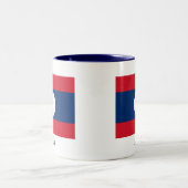 Tasse 2 Couleurs Drapeau des Laotiens (Centre)