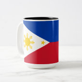 Tasse 2 Couleurs Drapeau des Philippines (Devant gauche)