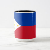 Tasse 2 Couleurs Drapeau des Philippines (Centre)