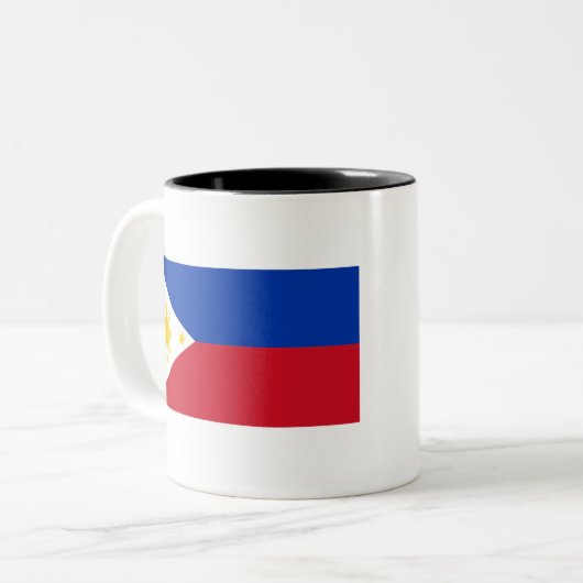 Tasse 2 Couleurs Drapeau des Philippines (Devant gauche)