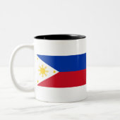 Tasse 2 Couleurs Drapeau des Philippines (Gauche)