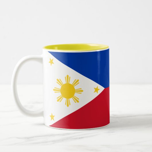 Tasse 2 Couleurs Drapeau des Philippines (Gauche)