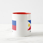 Tasse 2 Couleurs Drapeau des Philippines (Centre)
