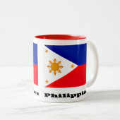 Tasse 2 Couleurs Drapeau des Philippines, archipel, (Devant droit)