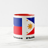 Tasse 2 Couleurs Drapeau des Philippines, archipel, (Centre)