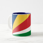 Tasse 2 Couleurs Drapeau des Seychelles (Devant gauche)