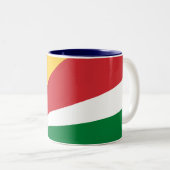 Tasse 2 Couleurs Drapeau des Seychelles (Devant droit)