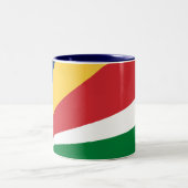 Tasse 2 Couleurs Drapeau des Seychelles (Centre)