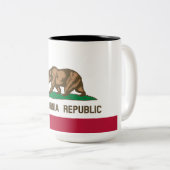 Tasse 2 Couleurs Drapeau d'État de Californie (Devant droit)
