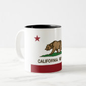 Tasse 2 Couleurs Drapeau d'état de la Californie (Devant gauche)
